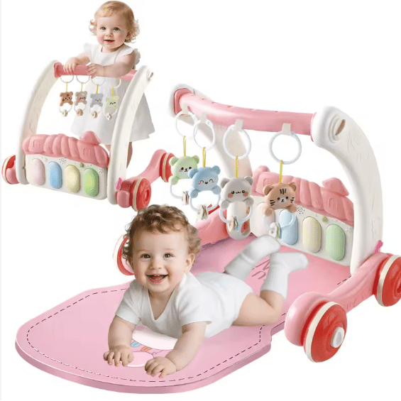 Kids Game 2-in-1 Baby Gym With Walker © Ⓢ - Barakah Store