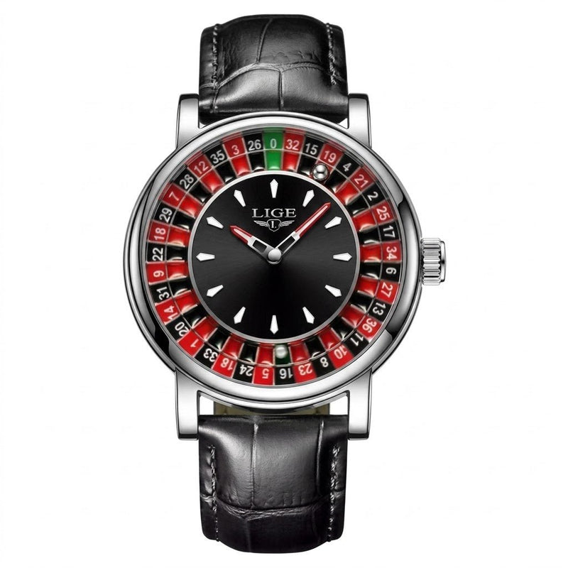 LIGE Roulette Dial Watch - Barakah Store