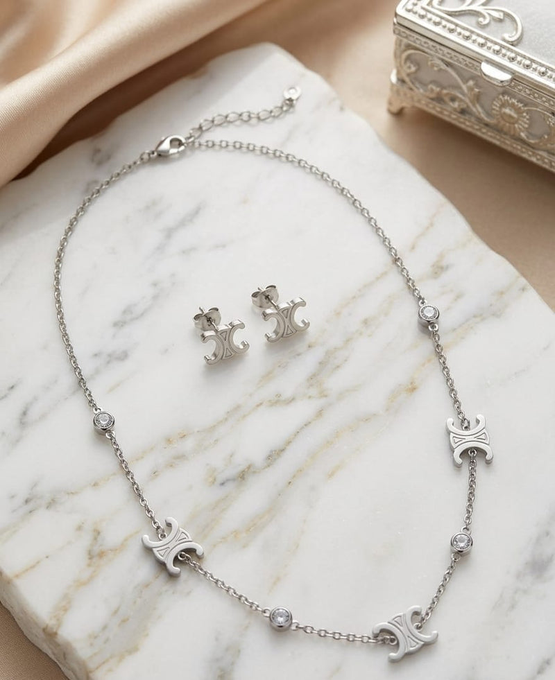 Elegant Silver Jewelry Set - Barakah Store