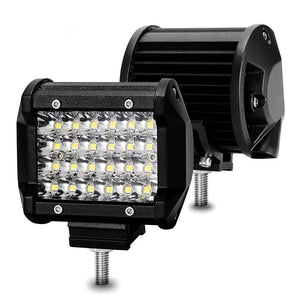 4 Row Of Light Beads Highlighting Strip Lights 72W Off- Road Vehicle Modification
