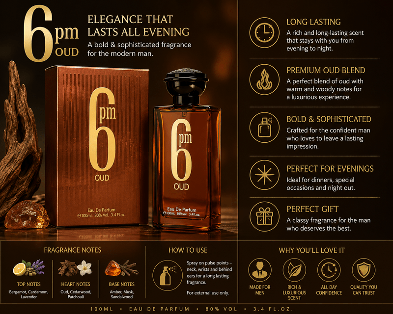 iKA 6pm Oud Perfume - Barakah Store