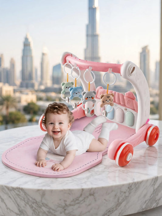 Kids Game 2-in-1 Baby Gym With Walker