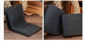 Business Fashion Men Retro Short Wallet