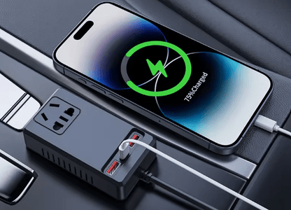 Intelligent Car Power Inverter with USB Ports