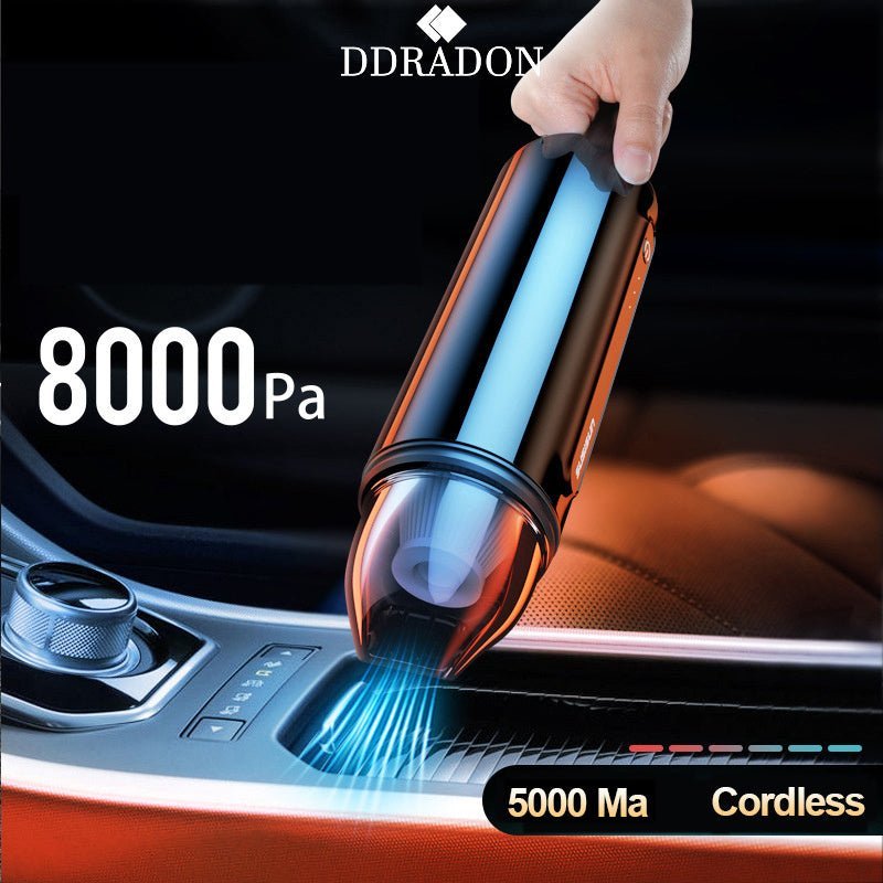 Car Vacuum Cleaner Wireless Rechargeable High-power Powerful Small Mini Portable - Barakah Store