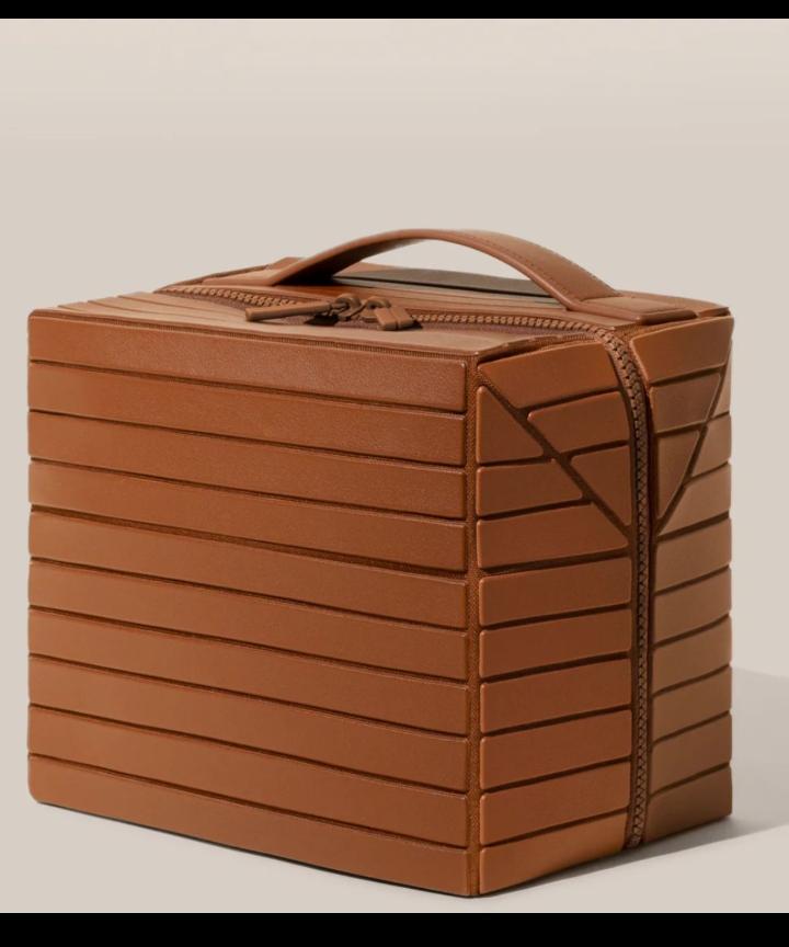 Structured Leather Vanity Case - Barakah Store