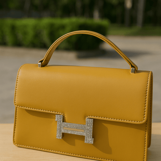 Elegant Structured Top-Handle Bag - Barakah Store