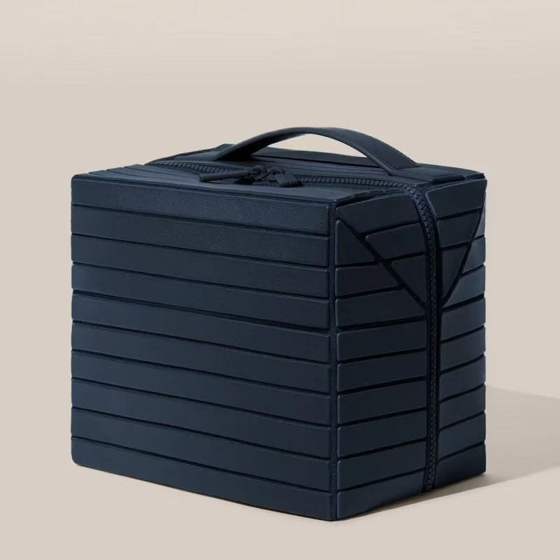 Structured Leather Vanity Case - Barakah Store
