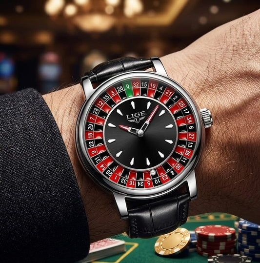 LIGE Roulette Dial Watch - Barakah Store