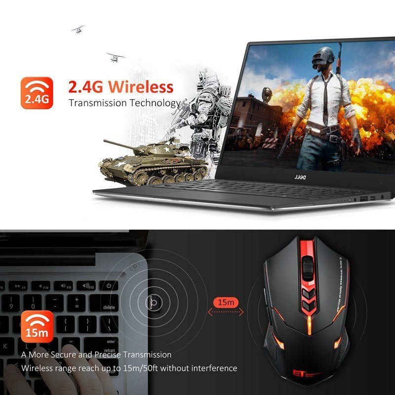 Power-Saving Silent Luminous Wireless Mouse - Barakah Store