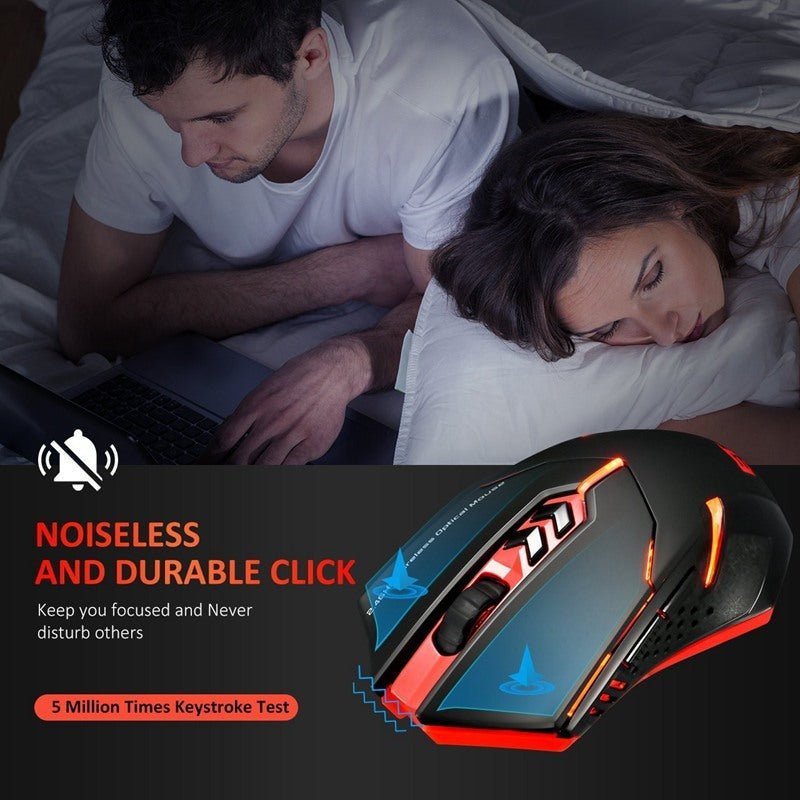 Power-Saving Silent Luminous Wireless Mouse - Barakah Store