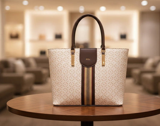 Royal Monogram Tote Handbag - Barakah Store