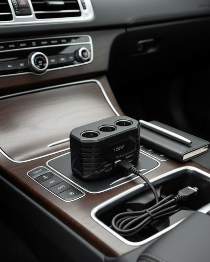 Type-C + USB Multi Socket Car Charger