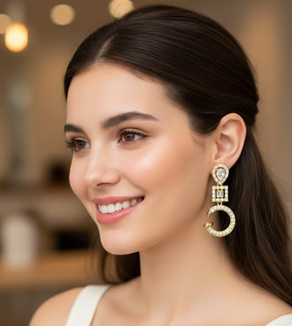 Elegant Dew Drop Chandelier Earrings