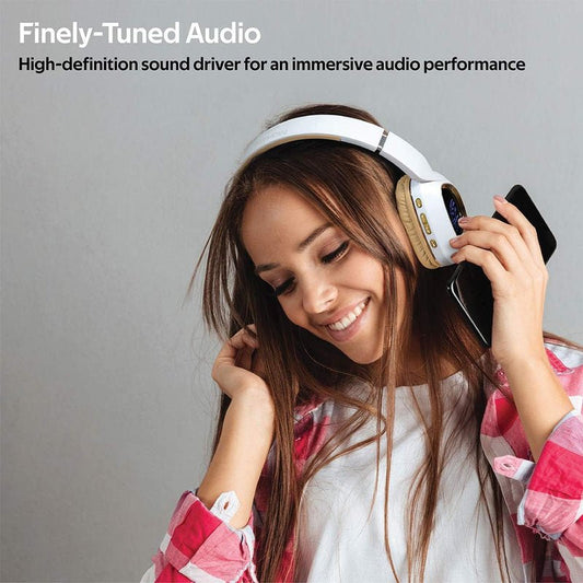 Wireless Headphones with LED Speedometer Display - Barakah Store